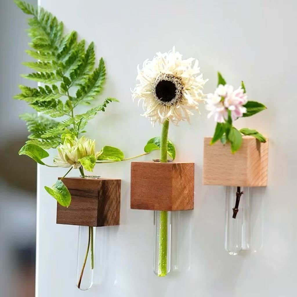 Liswindh 5 set of Fridge Magnet Vase Flower Arrangement Refrigerator Magnet