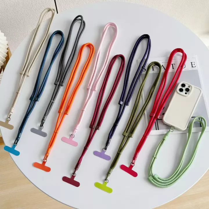 Adjustable Phone Lanyard 3 Sizes, 10 Colors Wrist/Neck/Crossbody Phone Strap, Adhesive-Free Phone Case Lanyard for Most Smartphones
