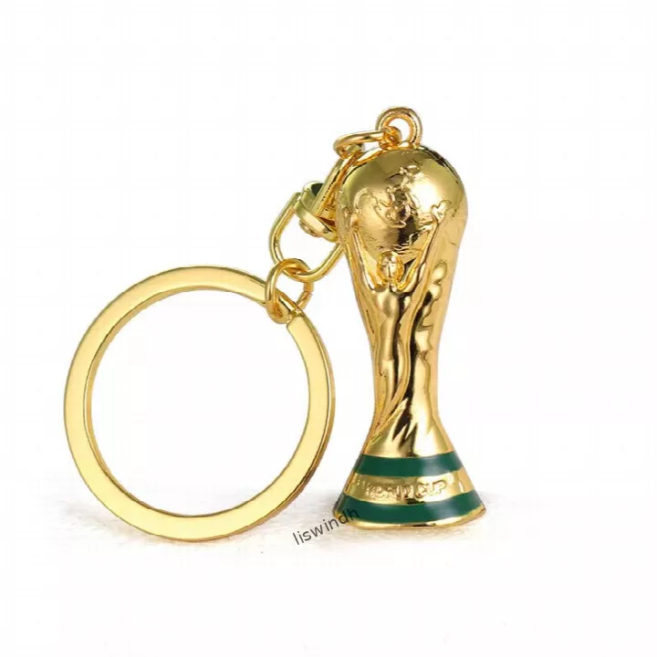 2026 World Cup Commemorative Golden Trophy Keychain (4-Pack) | Mini FIFA World Cup Trophy Pendant for Keys, Backpacks & Fan Gear