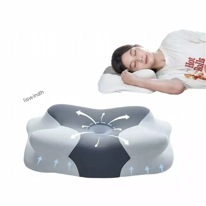 Orthopedic Memory Foam Pillow for Neck Pain Relief - Butterfly Shape Cervical Pillow for Side Sleepers, Slow Rebound Contoured Pillow for Neck & Shoulder Support, Ergonomic