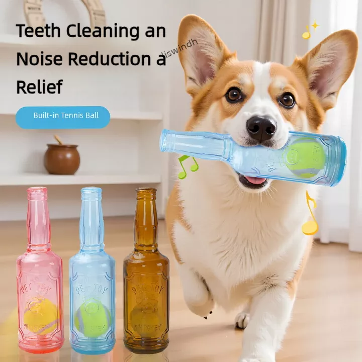 squeaky-dog-toy-with-tennis-ball