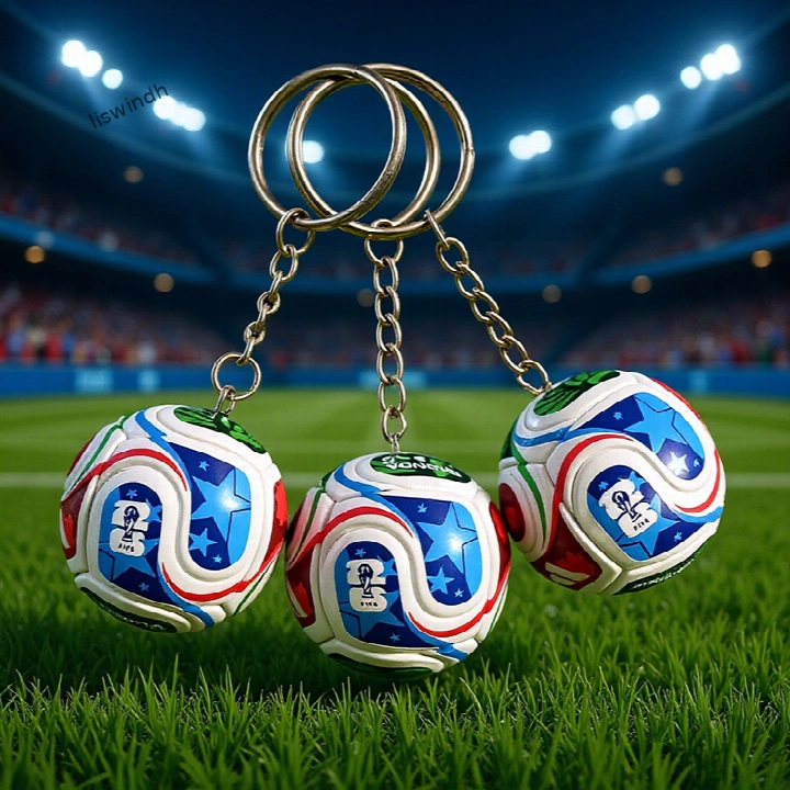 2026 FIFA World Cup Commemorative Mini Soccer Ball Keychain – Limited Edition Official-Inspired Souvenir for Collectors & Fans